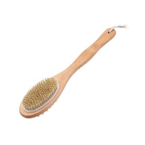 Long Handle <b>Bath</b> Brush 2-in-1 Boar Bristle Body Scrubber for Shower - Product Image 4