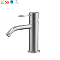 Robinet mitigeur de lavabo en acier inoxydable 316L avec poignée motif soleil, certifié Watermark