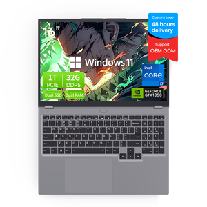 Ordinateur portable de jeu 16,1 pouces I7-8750H GDDR5 6 cœurs 2,2 GHz Écran 16:10 60 Hz GTX 1050 3 Go Win11 Pro 16 Go de RAM 512 Go SSD Anglais Intel - Product Image 1