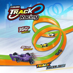 Voiture de course en alliage pour enfants, circuit à 360 degrés, fonctionnement par friction, pour enfants de 4 à 7 ans - Product Image 4