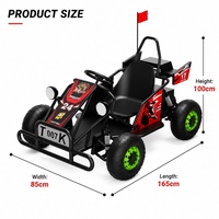 Kart à pédales monoplace 7 pouces 1500W, version améliorée, pneus tout-terrain à vide