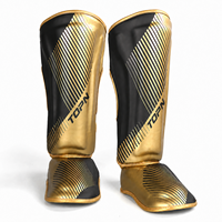 Protège-tibias et protège-pieds professionnels en PU personnalisés pour MMA, Kickboxing, Muay Thai – Protection des jambes avec panneau de cheville flexible et ajustement incurvé