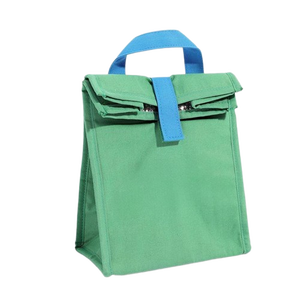 กระเป๋าผ้าแคนวาสแบบม้วนด้านบนสีเหลืองกันน้ำกันความร้อนและมีสไตล์สำหรับใช้ในชีวิตประจำวันหรือในสำนักงาน - Product Image 2