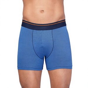 Bóxers de Punto Sin Costuras de Algodón/Spandex de Secado Rápido, Ecológicos y de Primera Calidad, Fabricados por OEM, para Hombre, con Logotipo Personalizado, Transpirables - Product Image 4