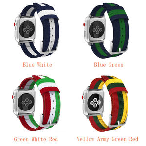 Tejido de Nylon de reemplazo de pulsera correa de reloj de Apple, para 40 MM 44 MM Apple Watch serie 1, 2, <span class=keywords><strong>3</strong></span>, 4 5 - Product Image 2
