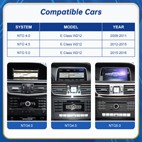 Layar Sentuh Portabel Wireless CarPlay Android Auto Linux untuk Dashboard Mobil Mercedes Benz E Class W212 2009-2016 NTG4.0/4.5/5.0