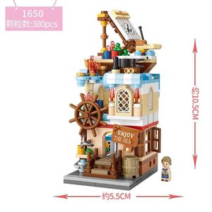 HW 3.6mm Mini Granular Bricks Magic House Street View Animals Nature Theme Educational DIY Construction <b>Toy</b> for 5 7 Years - Product Image 2