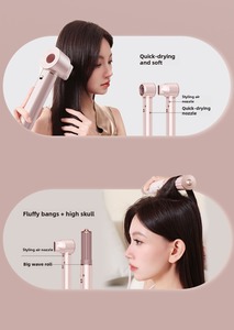 5 1 Ionic Auto Wrap Hair <strong>Styler</strong> High Speed Hot Air Blow Dryer Diffuser For Drying Curling Massage Hot Air Hair Dryer Comb
