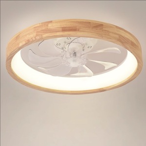 Trần Retro đơn giản Quạt ánh sáng nhà hàng nhà phòng khách gió lớn quạt trần ánh sáng 5/7 cánh quạt câm phòng ngủ bền - Product Image 3