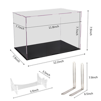 Vitrine de présentation en acrylique transparent pour ballon de football, boîte de présentation pour objets commémoratifs, présentoir pour gants de sport et ballon de football