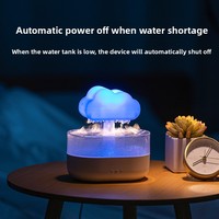 Nouvel humidificateur d'air Prodcute Rain Cloud avec 7 couleurs changeantes, lumière d'ambiance, son de goutte d'eau, thérapie sonore pour chambre à coucher, salon, bureau