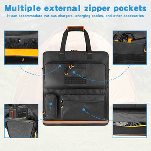 <b>Solar</b> Backpack <b>Foldable</b> <b>Solar</b> <b>Panel</b> Case Waterproof Storage Bag For Outdoor Camping Travel - Product Image 2