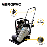 Compacteur de plaques vibrant portatif diesel OEM 3HP G154 Mini Forward Earth, 89 kg, neuf, certifié CE, accepte les designs personnalisés