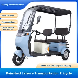 Tricycle électrique pour usage domestique, mini scooter pliable fermé pour femmes, transport de enfants, adultes, haute puissance (>1000W) - Product Image 3