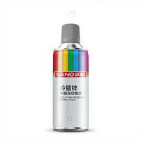 SANVO Spray de Galvanisation à Froid Riche en Zinc 96% Résistance au Spray Salin 800H Apprêt Riche en Zinc Peinture Antirouille pour Réparation d'Acier