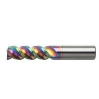 Fraises à bout en carbure de tungstène avec revêtement DLC 3F HRC 55, fraises à rainurer, 3 cannelures, outils CNC, support personnalisé ODM OEM