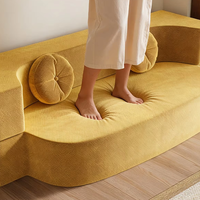 Sofá Cama Modular Plegable, Todo en Uno, Doble Uso, Nuevo Estilo, para Apartamentos Pequeños, Dormitorio, Sala de Estar, un Asiento, Espuma Viscoelástica