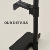 Support de tour d'ordinateur en métal réglable sous le bureau, support de tour d'ordinateur 360 °   Support de boîtier d'ordinateur pivotant pour mobilier de bureau, bureau à domicile, poste de travail