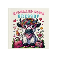 Livre de coloriage des vaches des Highlands, thème déguisement, activité créative pour enfants, 24 pages d'illustrations mignonnes de vaches écossaises