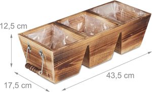 Pot <span class=keywords><strong>de</strong></span> plantes en bois Pot <span class=keywords><strong>de</strong></span> plantation <span class=keywords><strong>de</strong></span> plantes en bois vintage Boîte à fleurs en bois pour <span class=keywords><strong>salon</strong></span> <span class=keywords><strong>de</strong></span> <span class=keywords><strong>jardin</strong></span> - Product Image 2
