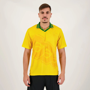 Custom <span class=keywords><strong>Brasil</strong></span> Maillots Fútbol Chemises Masculinas y Tops <span class=keywords><strong>De</strong></span> Futbol Personalizzabili Vintage Fútbol Camisetas Jersey - Product Image 2
