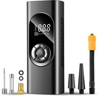 150PSI Rechargeable sans fil 12v compresseur d'air gonfleur de pneu LCD double écran, adapté au gonfleur de pneu de balle de vélo de voiture