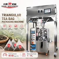 Machine d'emballage de sachets de thé pyramidaux avec peseuse multi-têtes pour l'emballage de granulés de thé aux herbes