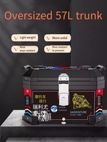 Coffre de moto Offre Spéciale 55l 57l boîtes de queue de moto de grande capacité boîte supérieure de coffre de moto