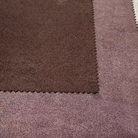 Tissu en suède 100 % polyester 75D double face tricoté chaîne, épaisseur moyenne, imperméable, motif uni brossé, pour canapé d'extérieur et voiture