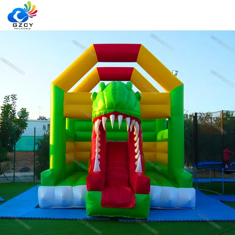 Château gonflable à thème de dinosaure en PVC, d'extérieur Commercial, 1 pièce, château gonflable de tyrannosaure, à vendre