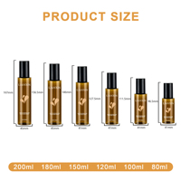 Flacon pulvérisateur vide en PET ambré de 80 ml, 100 ml, 120 ml, 200 ml, rechargeable, anti-fuite, écologique, recyclable, avec pompe pour toner