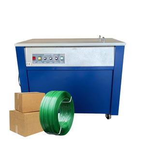 Vendita calda della fabbrica a doppio motore elettrico macchina confezionatrice cartone PP cintura macchina reggiatrice semi automatica - Product Image 3