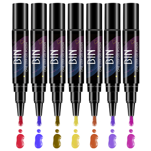 BIN high quality various colors 5ml one step gel nail polish pen