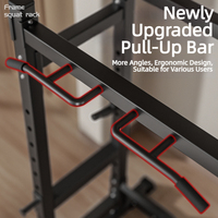 Rack de Potencia Multifuncional Comercial de Alta Resistencia con Barra de Dominadas para Entrenamiento de Fuerza en Gimnasio en Casa