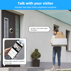 Tuya Thông Minh 3MP Lổ Nhìn Trộm Người Xem Chuông Cửa 4.3 ''Hiển Thị IR Tầm Nhìn Ban Đêm 150 Độ Xem Trực Tiếp Alexa Google Trợ Lý Tương Thích - Product Image 3