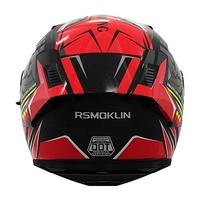 Casques de moto intégraux avec coque ABS, écouteurs Bluetooth, doublure amovible et lavable, aileron arrière peint, 11 couleurs