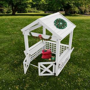 Cabane de jeu en bois pour enfants <span class=keywords><strong>d</strong></span>'extérieur avec chaise et barre de protection pour les enfants de <span class=keywords><strong>maternelle</strong></span> - Product Image 2