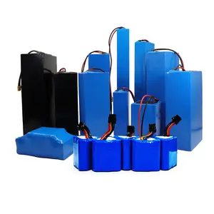 OEM Li Ion 12V 14.4V 24V 36V 48V 52V 60V 72V 18650 21700 14500 Rechargeable Lithium Battery Pack For Ebike Battery