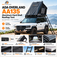 Tente de toit de voiture ADA OVERLAND à installation rapide, tente de camping pour véhicule avec matelas en mousse à mémoire de forme pour les aventures hors route