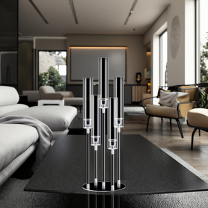 Fast Shipping Acrylic <strong>Candlesticks</strong> Pillar Taper <strong>Candlesticks</strong> for Living Room Dinner Table Decoration Fit <strong>LED</strong> Candle - Product Image 4
