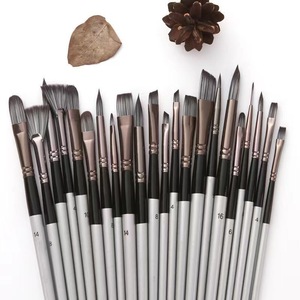 <span class=keywords><strong>Kit</strong></span> de 24 <span class=keywords><strong>pinceaux</strong></span> Bveiw Art en nylon avec manche en bois pour aquarelle, <span class=keywords><strong>acrylique</strong></span> et gouache, avec étui de rangement - Product Image 2