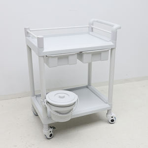 Sağ el itme ve 2 çekmeceli ve ABS tek parça masa ile MN-201E tıbbi yardımcı arabası - Product Image 2