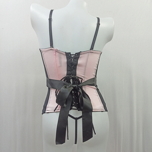 OEM/ODM Lingerie féminine de haute qualité, ensembles de jarretelles, corsets et bustiers, ensemble de lingerie sexy avec ceinture <span class=keywords><strong>porte</strong></span>-jarretelles, ensemble corset et string - Product Image 6