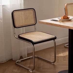 Medieval Modern Style Legged With Stainless Steel Metal Backrest Dining <strong>Chair</strong> Reading <strong>Chair</strong> Outdoor Rattan <strong>Chairs</strong> - Product Image 4