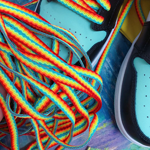 Cordones de Zapatos 3D con Eslabones de Plástico de 8mm de Ancho, Cordones de Dos Colores para Zapatos - Product Image 2