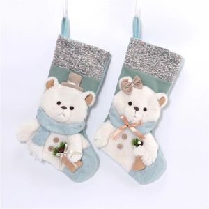 Festive 2pcs Christmas Stockings <b>Large</b> <b>Gift</b> <b>Bags</b> for Kids Santa Presents Holiday Surprise - Product Image 2