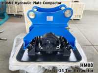 Compacteur hydraulique à plaque vibrante HOMIE pour tranchée étroite, accessoires de compactage de tranchée pour excavatrice