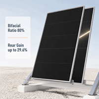 Panneau solaire Tongwei TNC2.0 N Type demi-cellule bifacial double vitrage 720W-740W haute efficacité 23,8% 132 demi-cellules système 1500V CC