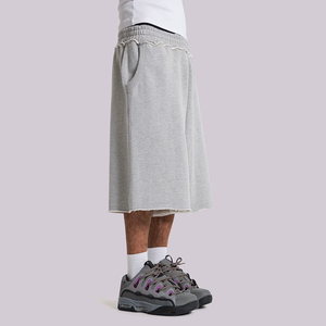 <span class=keywords><strong>Pantaloncini</strong></span> larghi e pesanti dal Design personalizzato all'ingrosso <span class=keywords><strong>pantaloncini</strong></span> in pile di cotone retrò in bianco Shorts in pile da uomo Shorts Wahed - Product Image 3