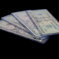 Porte-billets Transparent clair PVC billets manches chargement latéral protecteur de monnaie étanche argent organisateur enveloppes de trésorerie